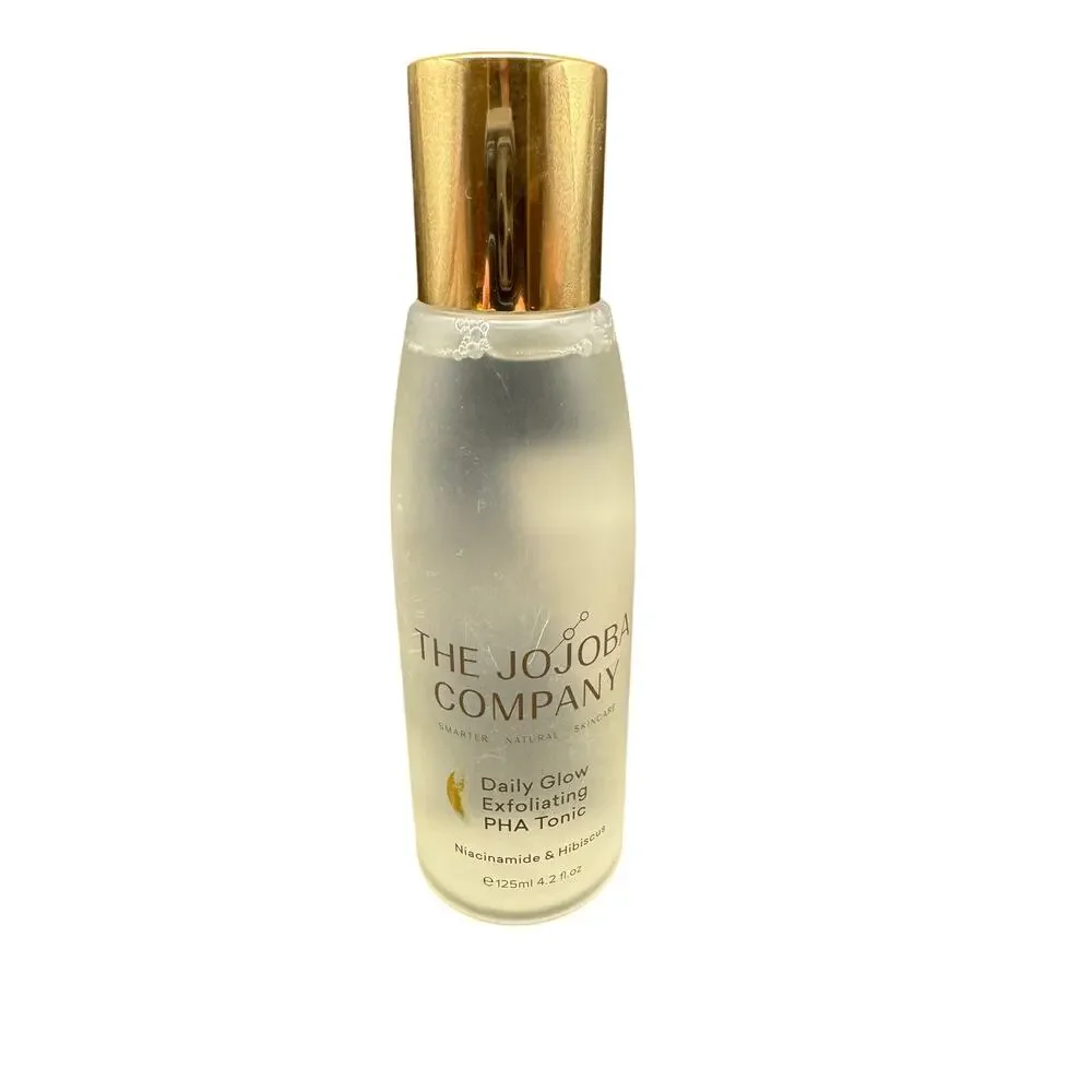The Jojoba Co. Daily Glow Exfoliating PHA Facial Tonic 4.2 Oz/125 mL NWOB